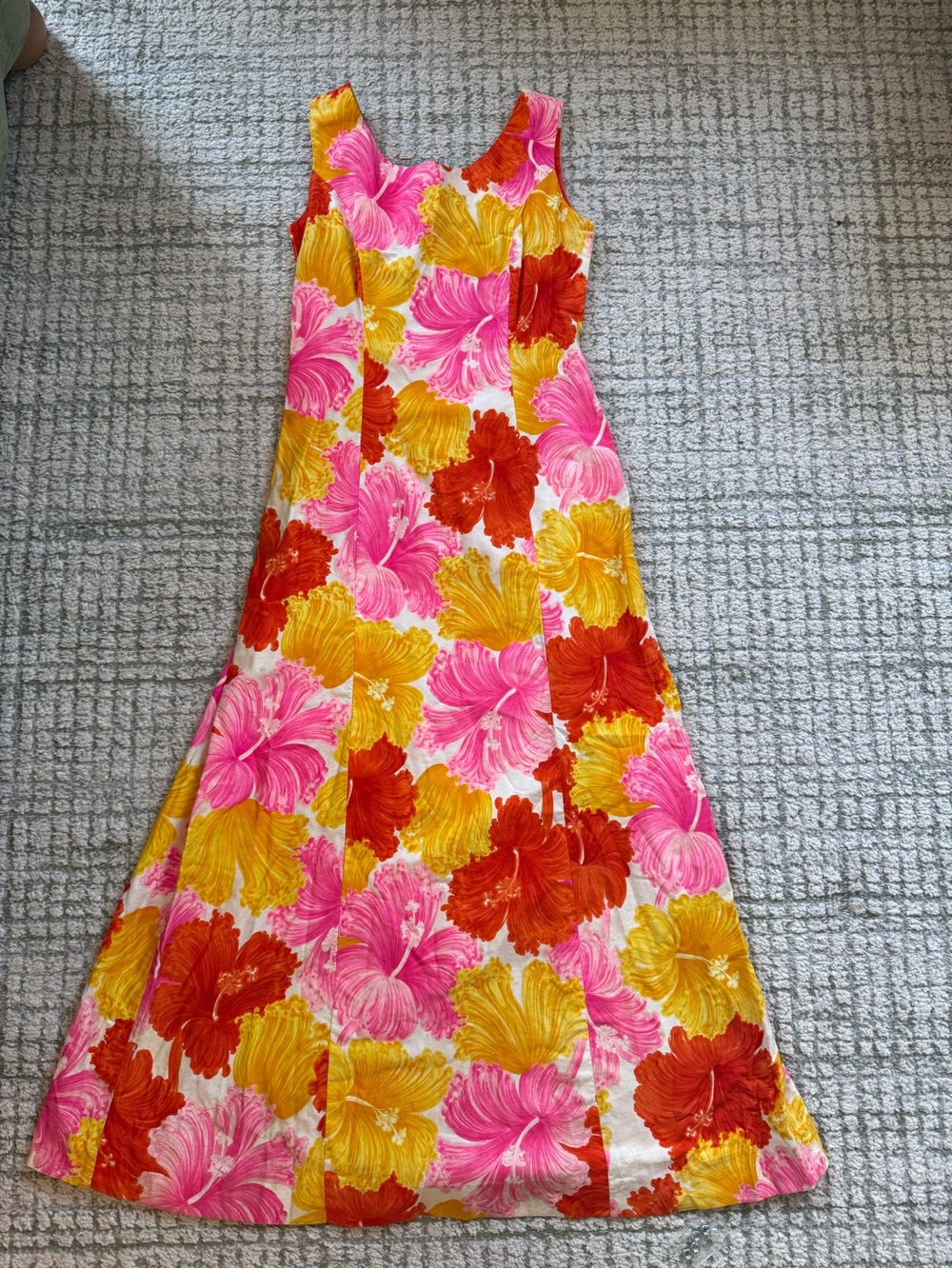 Vintage Tropical/ Made in Hawaii Floral Maxi Dress - Picture 2 of 8